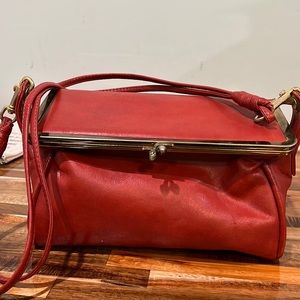 Vintage square purse brown very 70’s